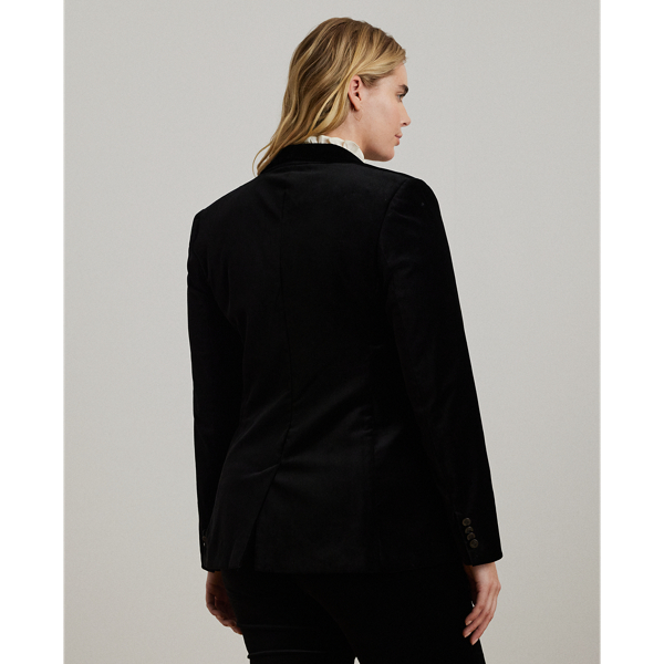 Ralph lauren velvet blazer womens on sale