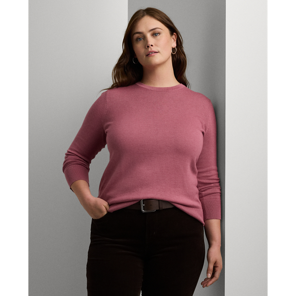 Rose Blush Cotton-Blend Sweater Lauren Woman 1