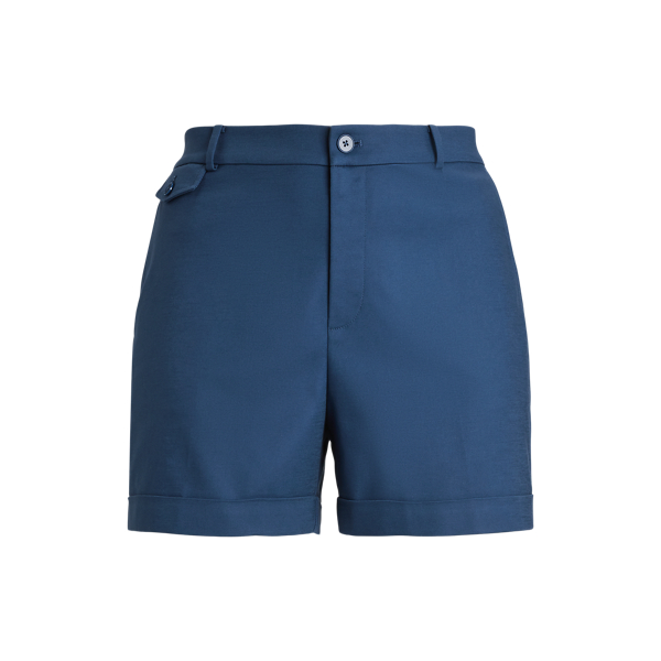 Pleated Double-Faced Cotton Short Lauren Woman 1