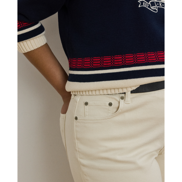 Straight-Fit Jeans in Knöchellänge Lauren Woman in Creme-Waschung 7