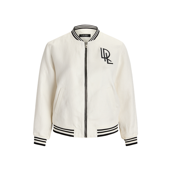 Linen Bomber Jacket Lauren Woman 1