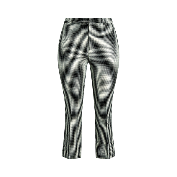 Houndstooth Twill Cropped Trouser Lauren Woman 1