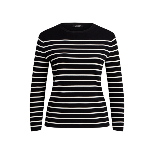 Striped Crewneck Sweater Lauren Woman 1