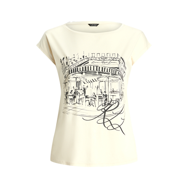 Graphic Jersey Tee Lauren Woman 1