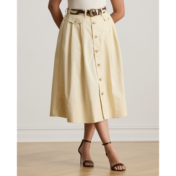 スカート Polo Ralph Lauren Glenn Knee Beige Silk Midi Skirt Polo Ralph Lauren Glenn Knee Beige Silk Midi Skirt | ShopSimon