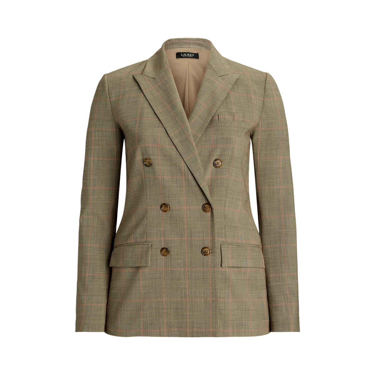 Glen Check Double-Breasted Wool Blazer