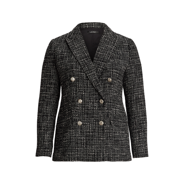 Blazer boucl&eacute; coupe crois&eacute;e Lauren Woman en 1