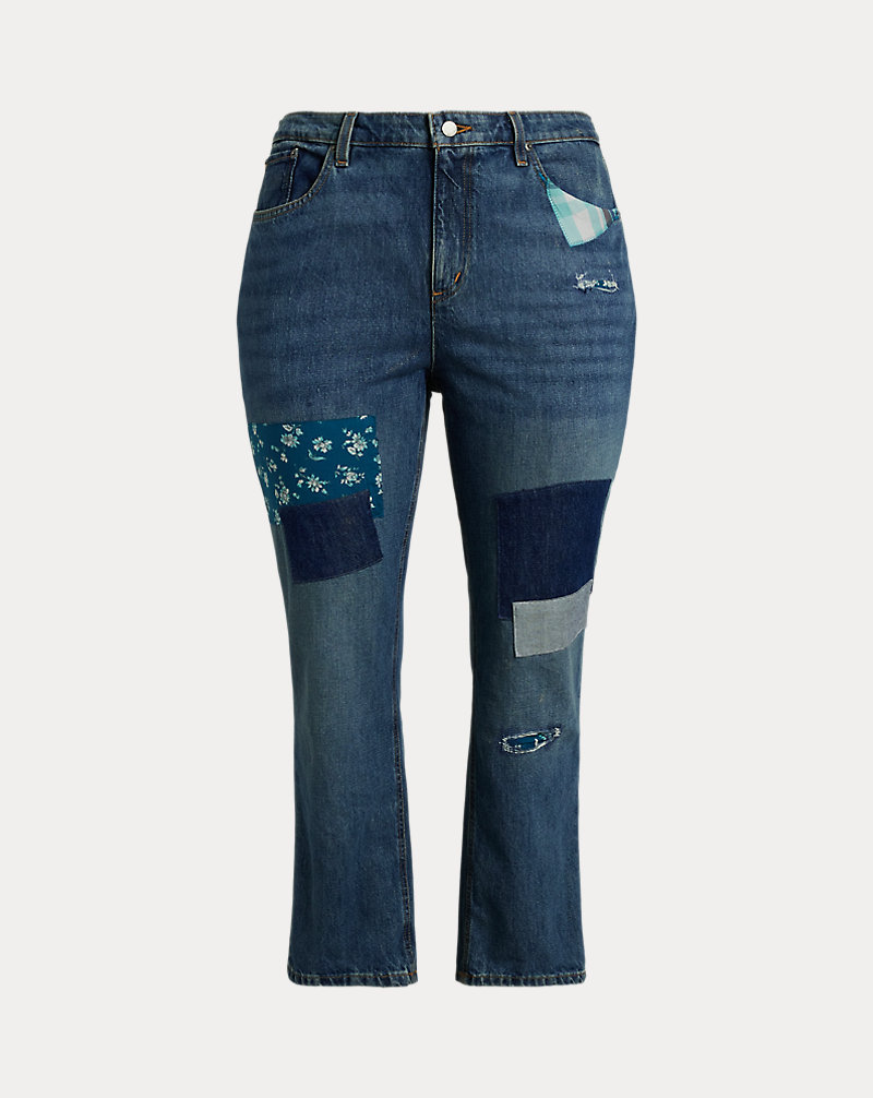 Patchwork Boyfriend Tapered Ankle Jean Patchwork Boyfriend Tapered Ankle Jean