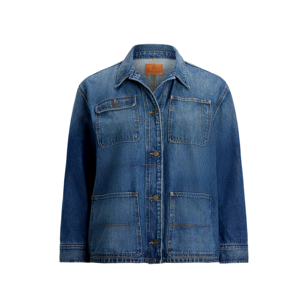 Denim Shirt Jacket Lauren Woman 1