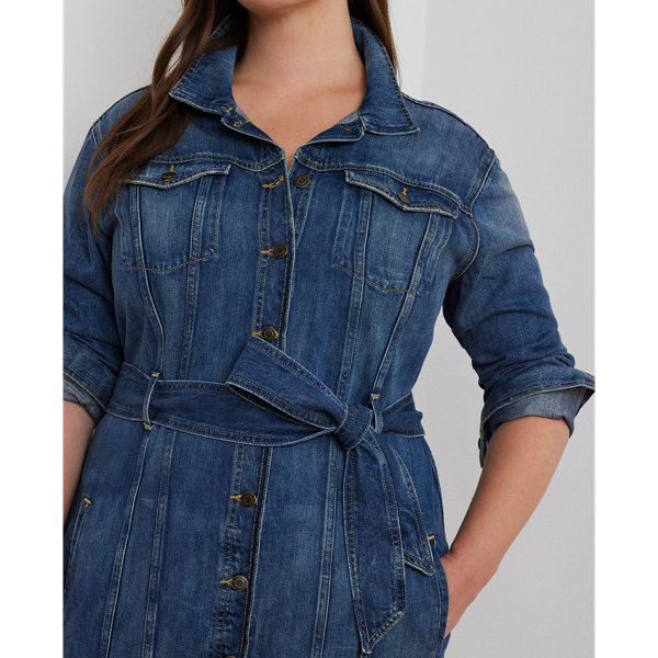 Polo ralph lauren stretch denim shirtdress best sale