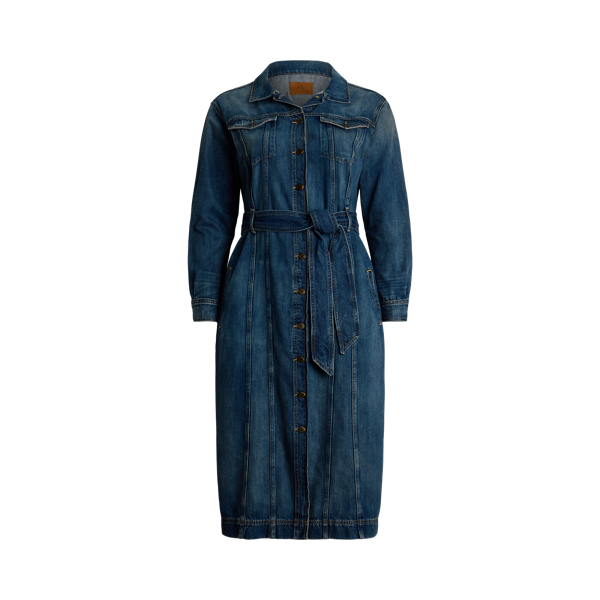 Belted Denim Shirtdress