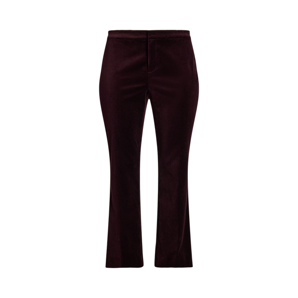 Stretch Velvet Straight Leg Pant