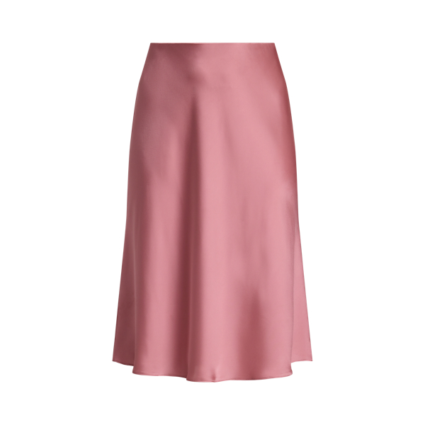 Satin Charmeuse Midi Skirt