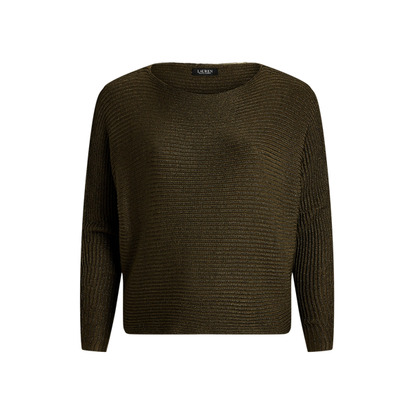 Pull c&ocirc;tel&eacute; m&eacute;tallis&eacute; &agrave; encolure bateau Lauren Woman en 1