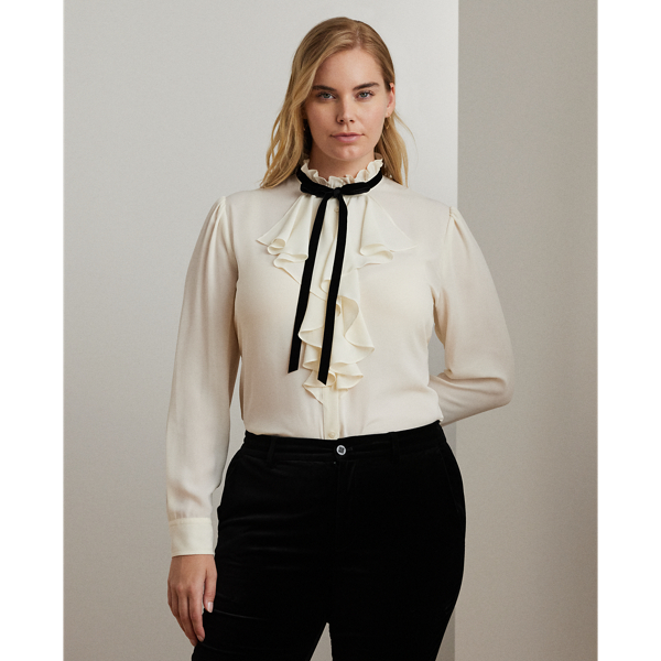 Ralph lauren silk georgette blouse hotsell