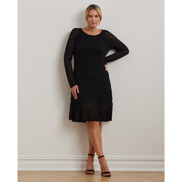 Ralph lauren black long sleeve dress hotsell