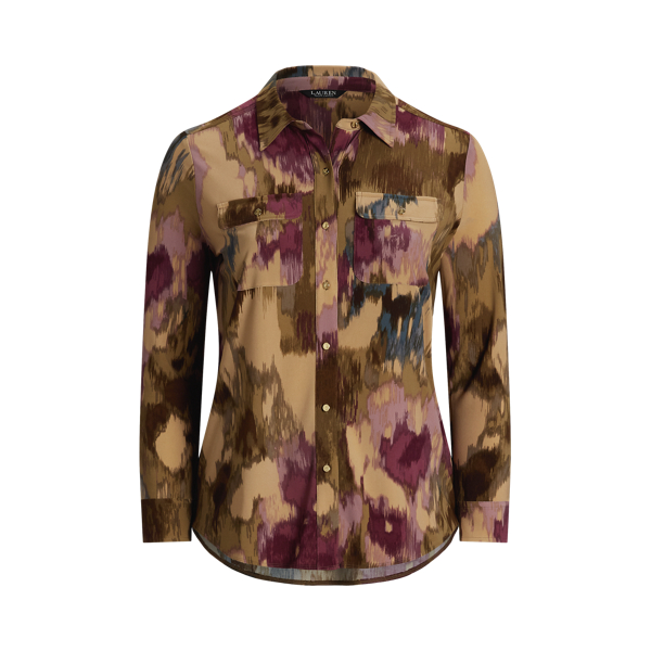 Slim Fit Floral Stretch Jersey Shirt