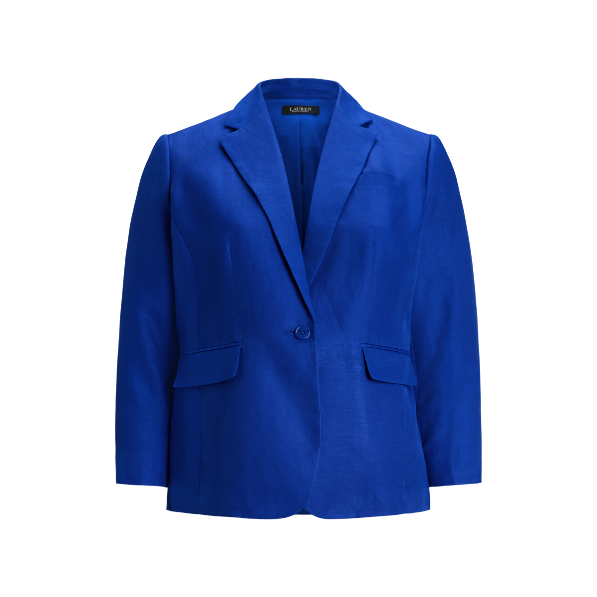 Linen-Blend Twill Blazer