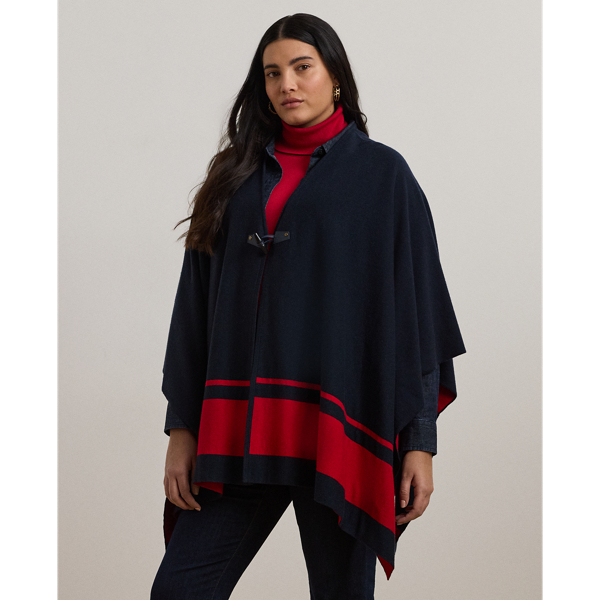 Ralph Lauren Poncho Orange Plaid LAUREN RALPH LAUREN Women Earthy