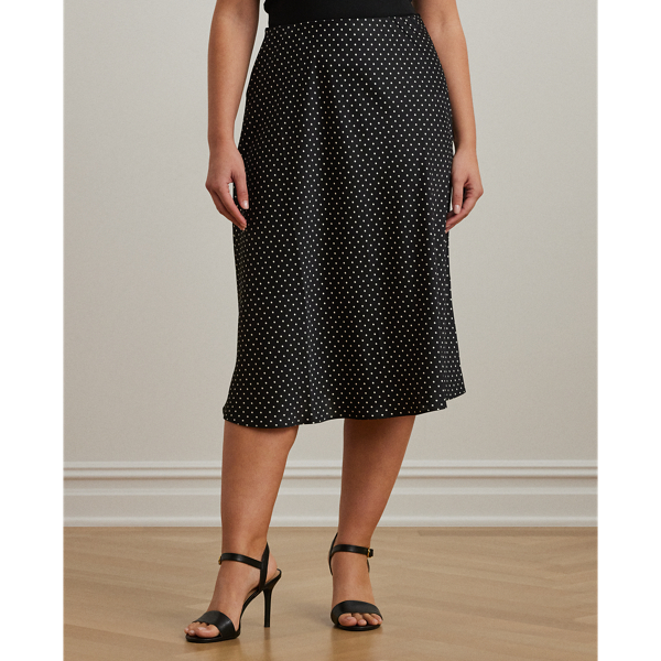 スカート theory polkadot silk skirt Polka Dot Silk Flared Midi Skirt | Theory