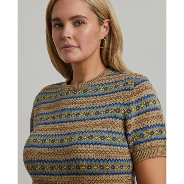 売れ筋商品|||ラルフローレン ニット&セーター アウター レディース Women's Fair Isle Short-Sleeve Sweater Multi s7-AI200963609001_alternate4