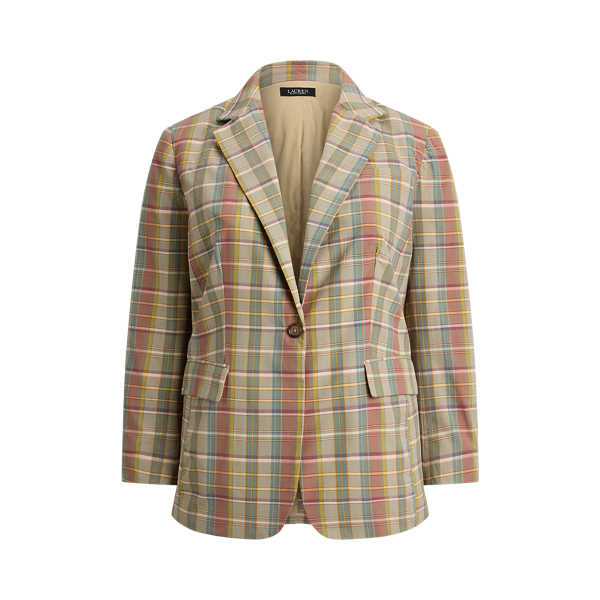Ralph Lauren★Striped Linen-Blend Blazer Lauren Ralph Lauren Women's Striped Linen-Blend Blazer - Macy's
