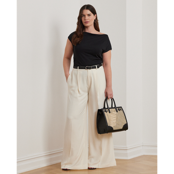 Jersey Asymmetrical Off-the-Shoulder Top