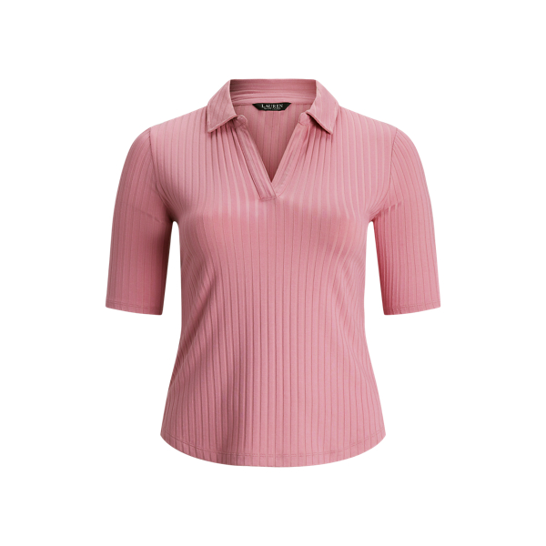 ラルフ・ローレン Lauren Ralph Lauren Petite ストレッチ Cotton Elbow-Sleeve V-Neck Tee レデ Stretch Cotton Elbow-Sleeve V-Neck Tee for Women | Ralph