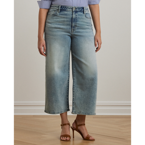 High-Rise Wide-Leg Cropped Jean