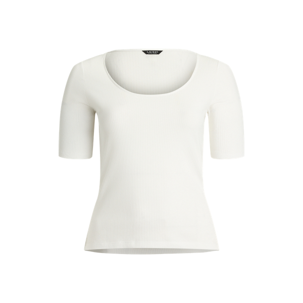Tシャツ・カットソー POLO RALPH LAUREN Woman T-Shirt White 211970736 001 Polo Ralph Lauren Women's Patchwork T-Shirt - White | Coggles