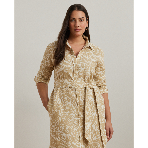 Floral Linen Shirtdress