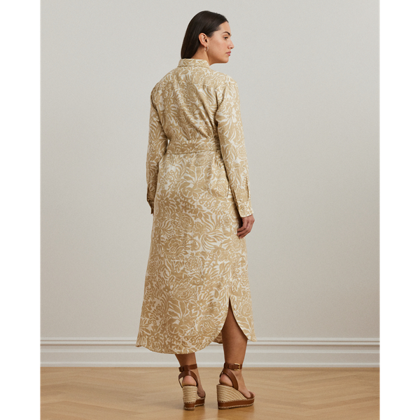 Floral Linen Shirtdress