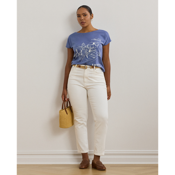 T-shirt graphique en jersey de coton