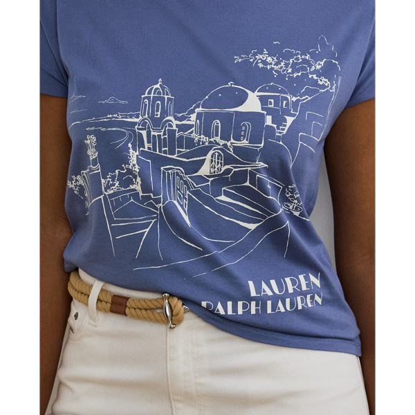 T-shirt graphique en jersey de coton
