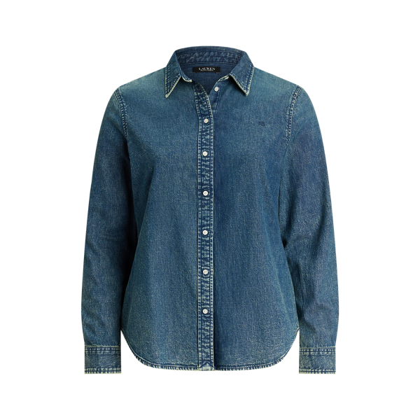 ジャケット Ralph Lauren Double-breasted denim blazer (211940781 001) Cotton Denim Blazer