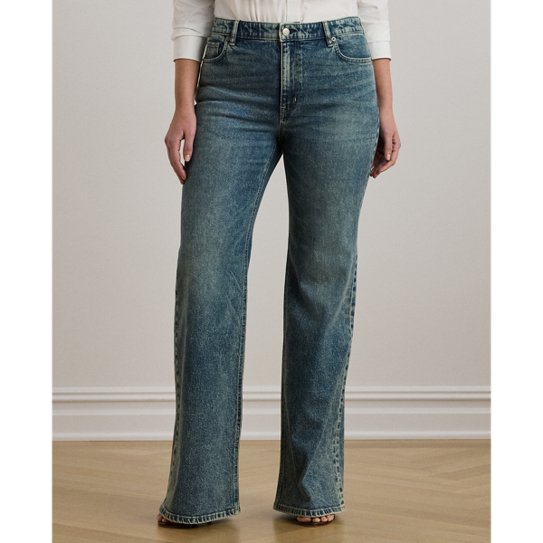 Ausgestellte Jeans mit hoher Leibhöhe