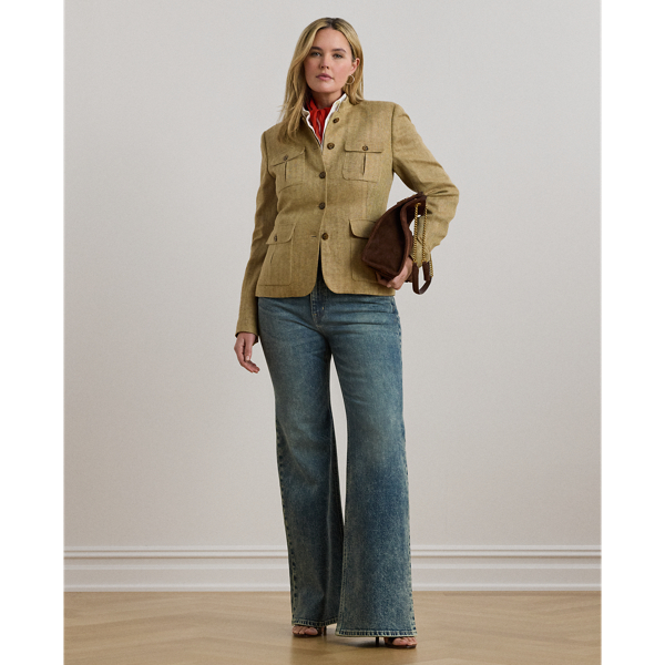 Herringbone Linen Jacket