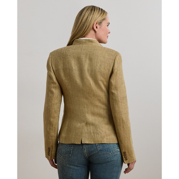 Herringbone Linen Jacket