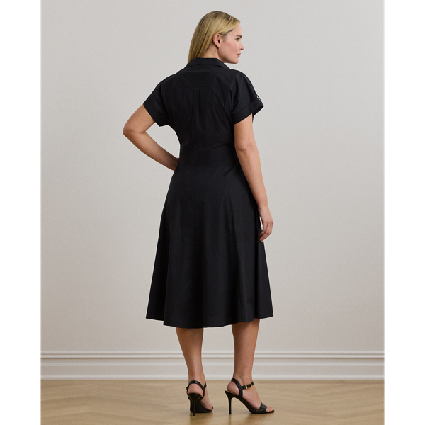 Hemdkleid mit Schnallendetail Lauren Woman in Schwarz 5