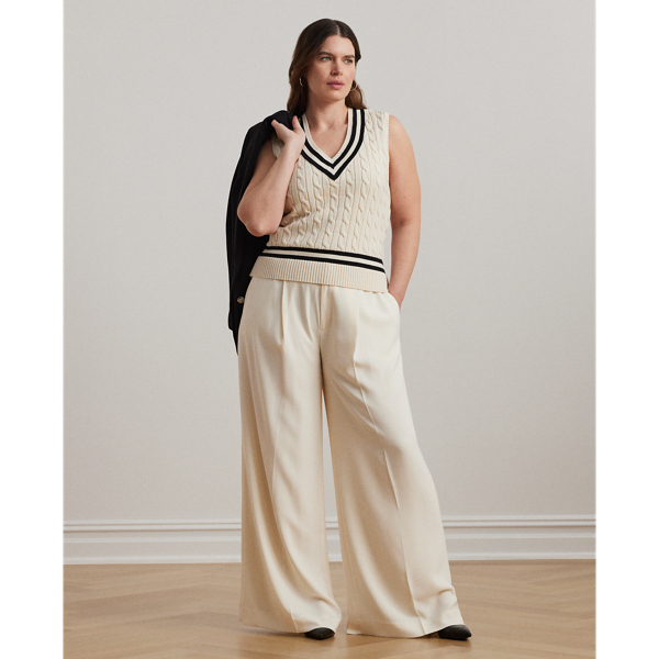 Cable-Knit Cotton Cricket Sweater Vest