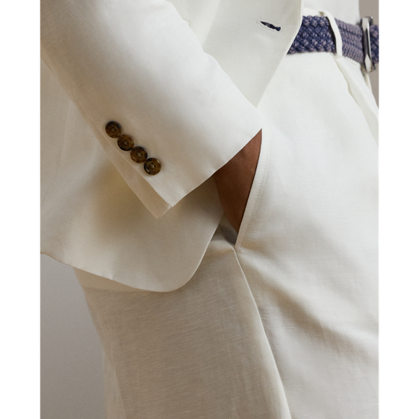 Linen-Blend Twill Blazer