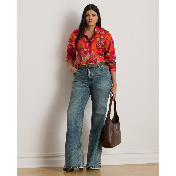 Relaxed Fit Floral Linen Shirt