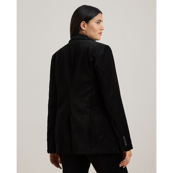 Stretch Velvet Blazer