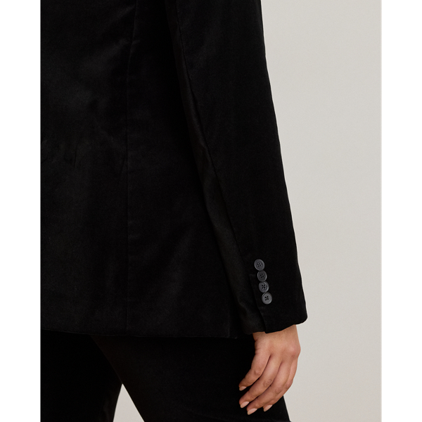 Stretch Velvet Blazer