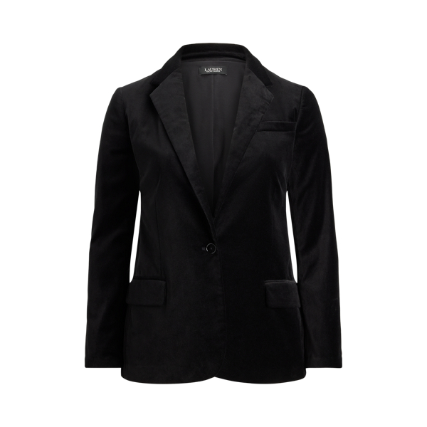 Stretch Velvet Blazer