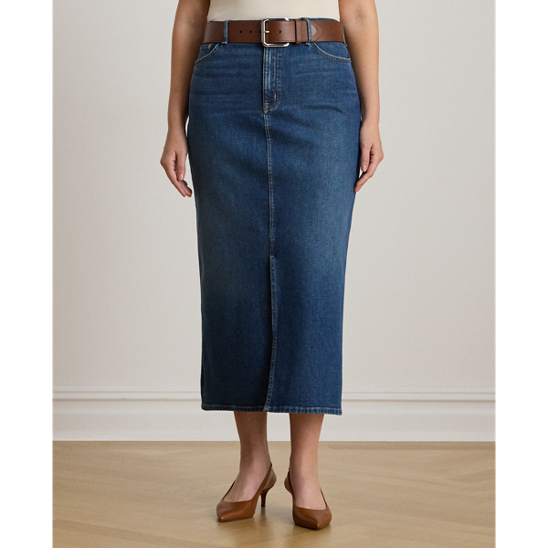 ワンピース RALPH LAUREN Women Mid Skirts 253751483 001 BLUE Women's Lauren Designer Skirts | Ralph Lauren