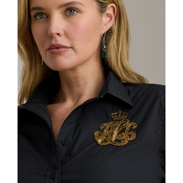 Classic Fit Logo Cotton-Blend Shirt