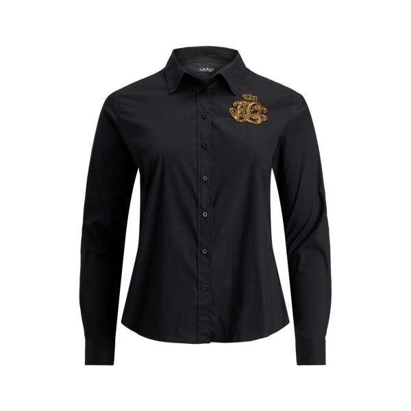 Classic Fit Logo Cotton-Blend Shirt