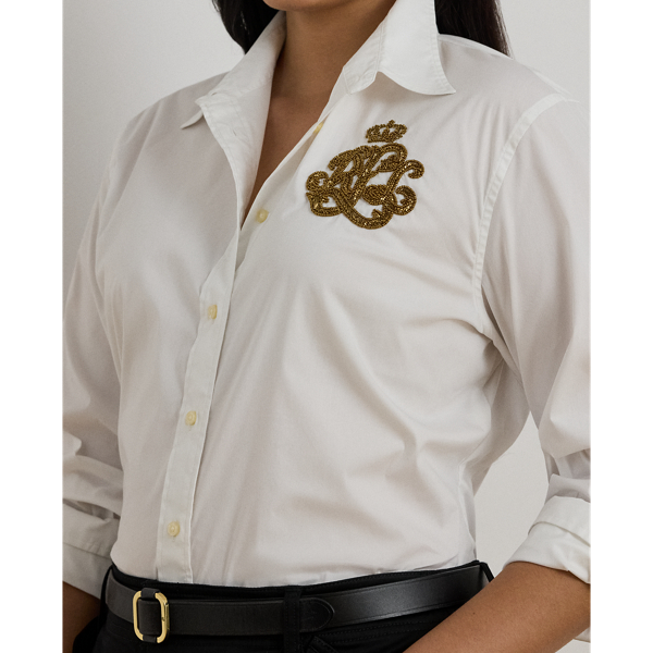 Classic Fit Logo Cotton-Blend Shirt