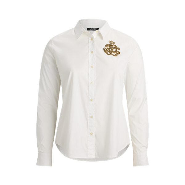 Classic Fit Logo Cotton-Blend Shirt